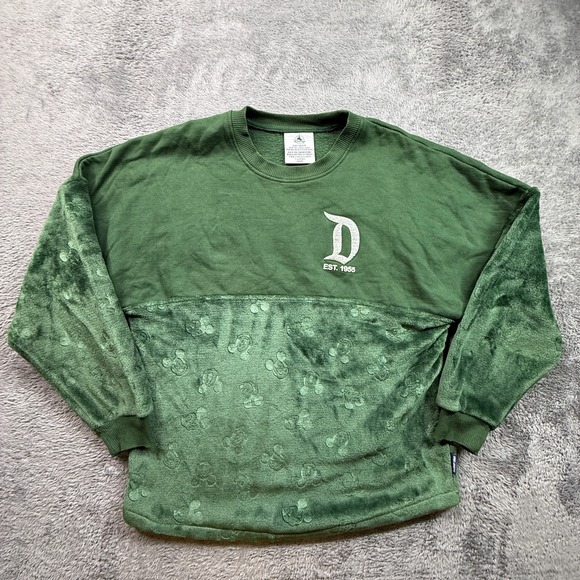 SPIRIT JERSEY Other - Mickey Mouse Sweatshirt Spirit Jersey Adult S Walt Disney World Green Fleece